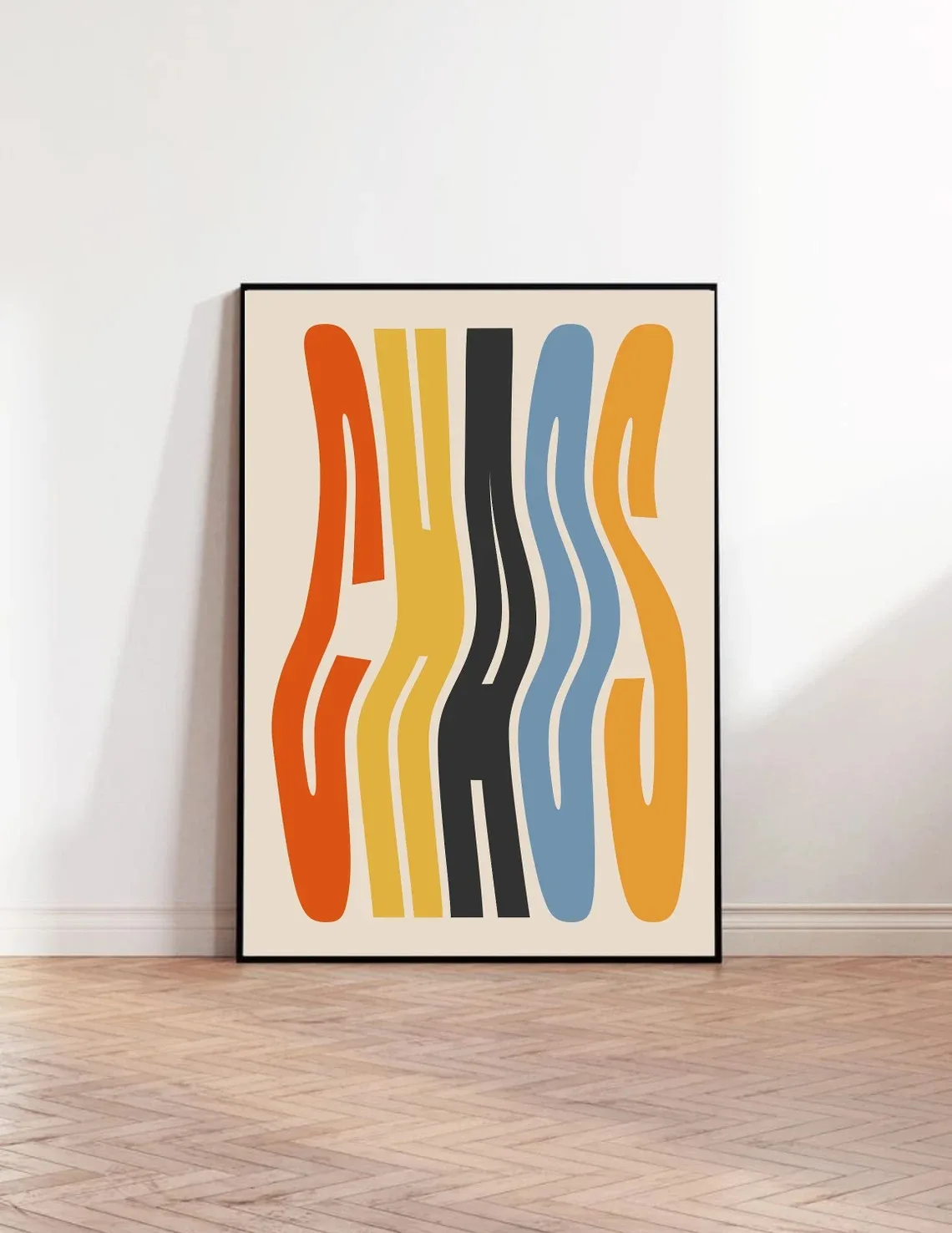 Plakat Ciao Bella w paski Wzór 7