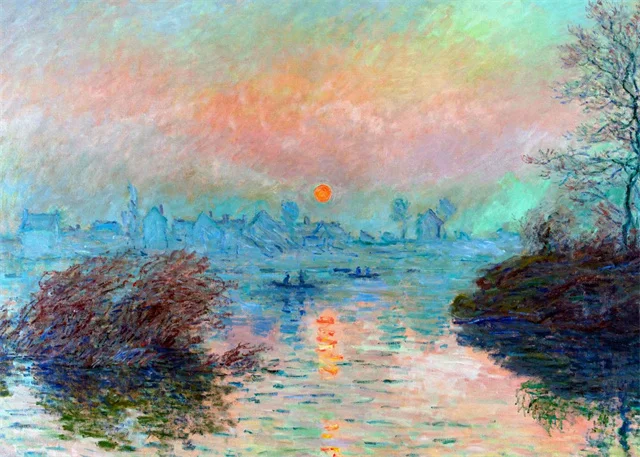 Plakat Claude Monet klasyczne malarstwo Czarny
