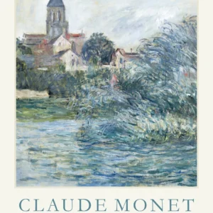 Plakat Claude Monet abstrakcyjny krajobraz Biały