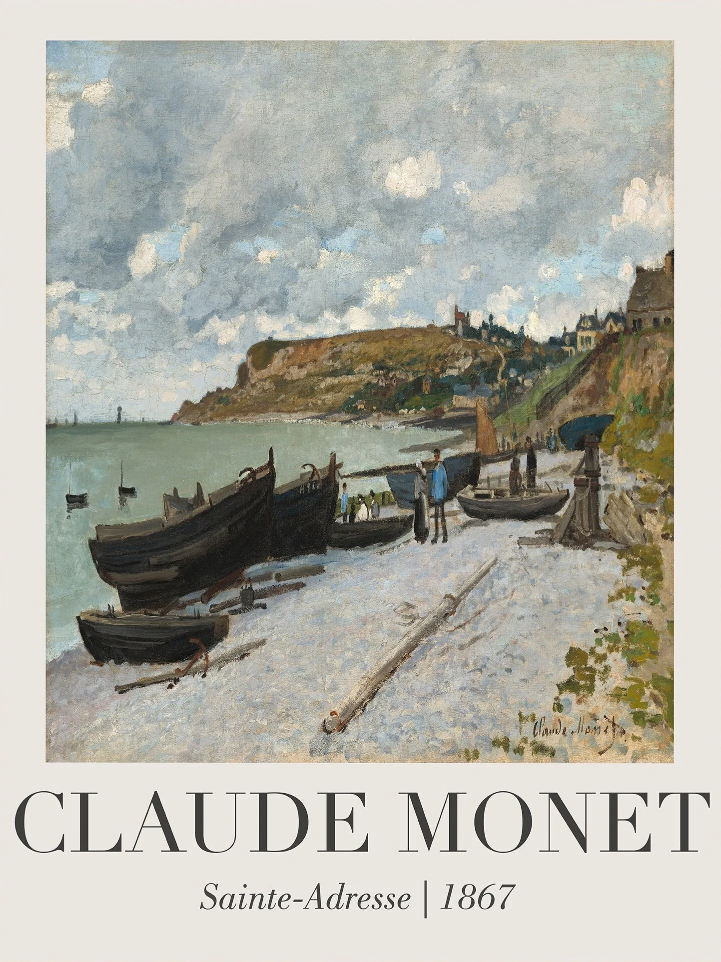Plakat Claude Monet Nenufary na płótnie Wzór 10
