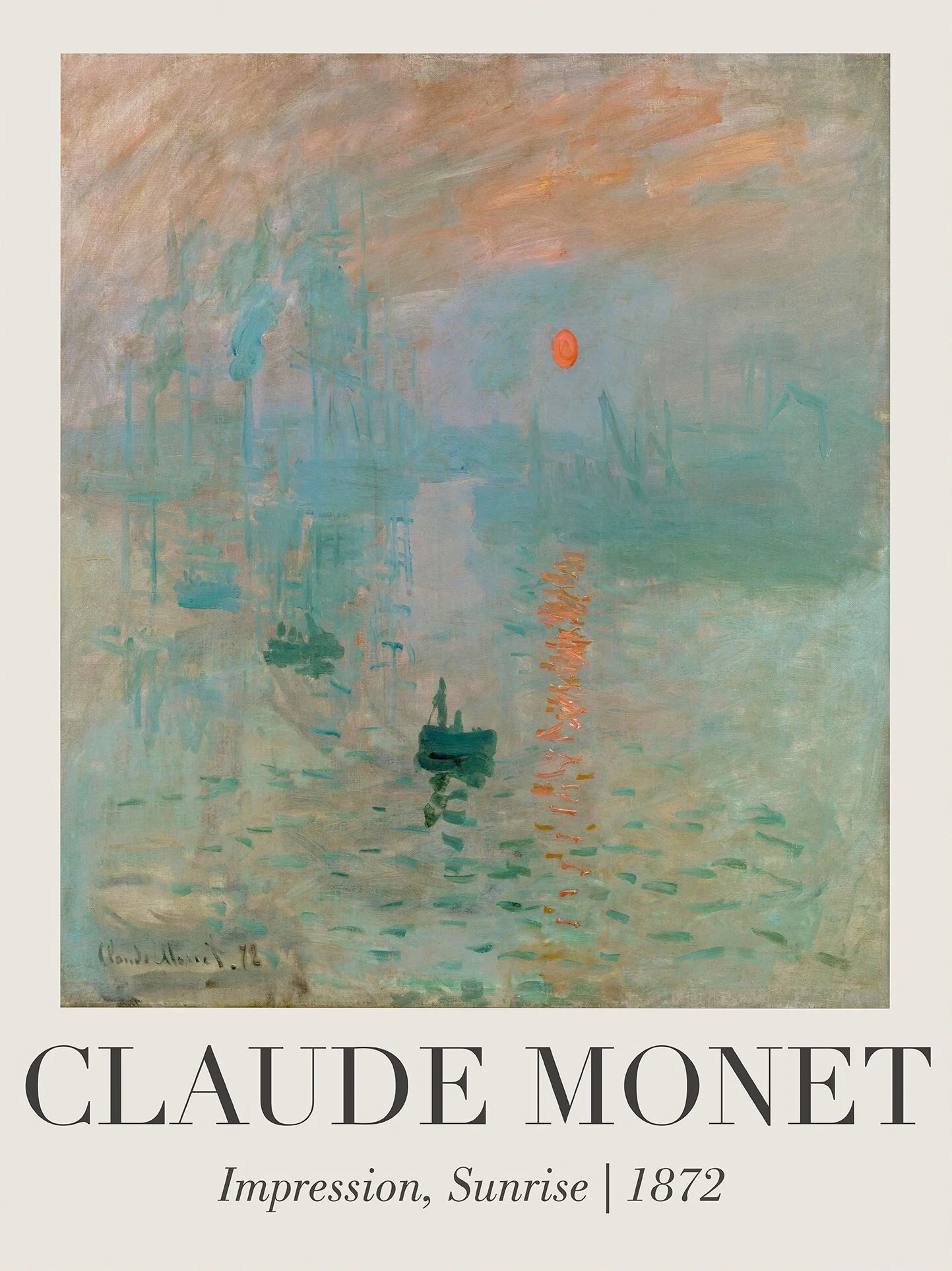 Plakat Claude Monet Nenufary na płótnie Wzór 11