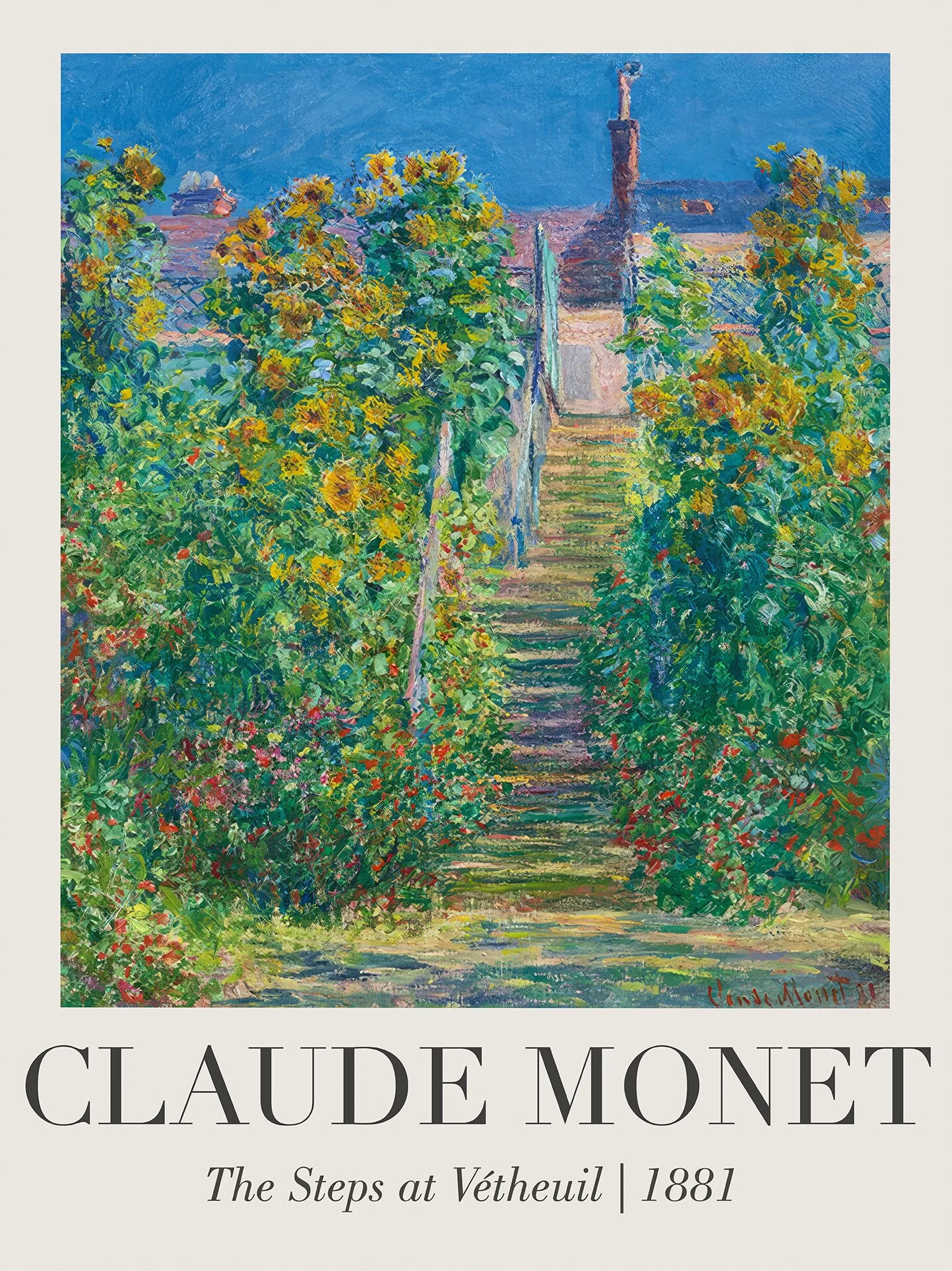 Plakat Claude Monet Nenufary na płótnie Wzór 12