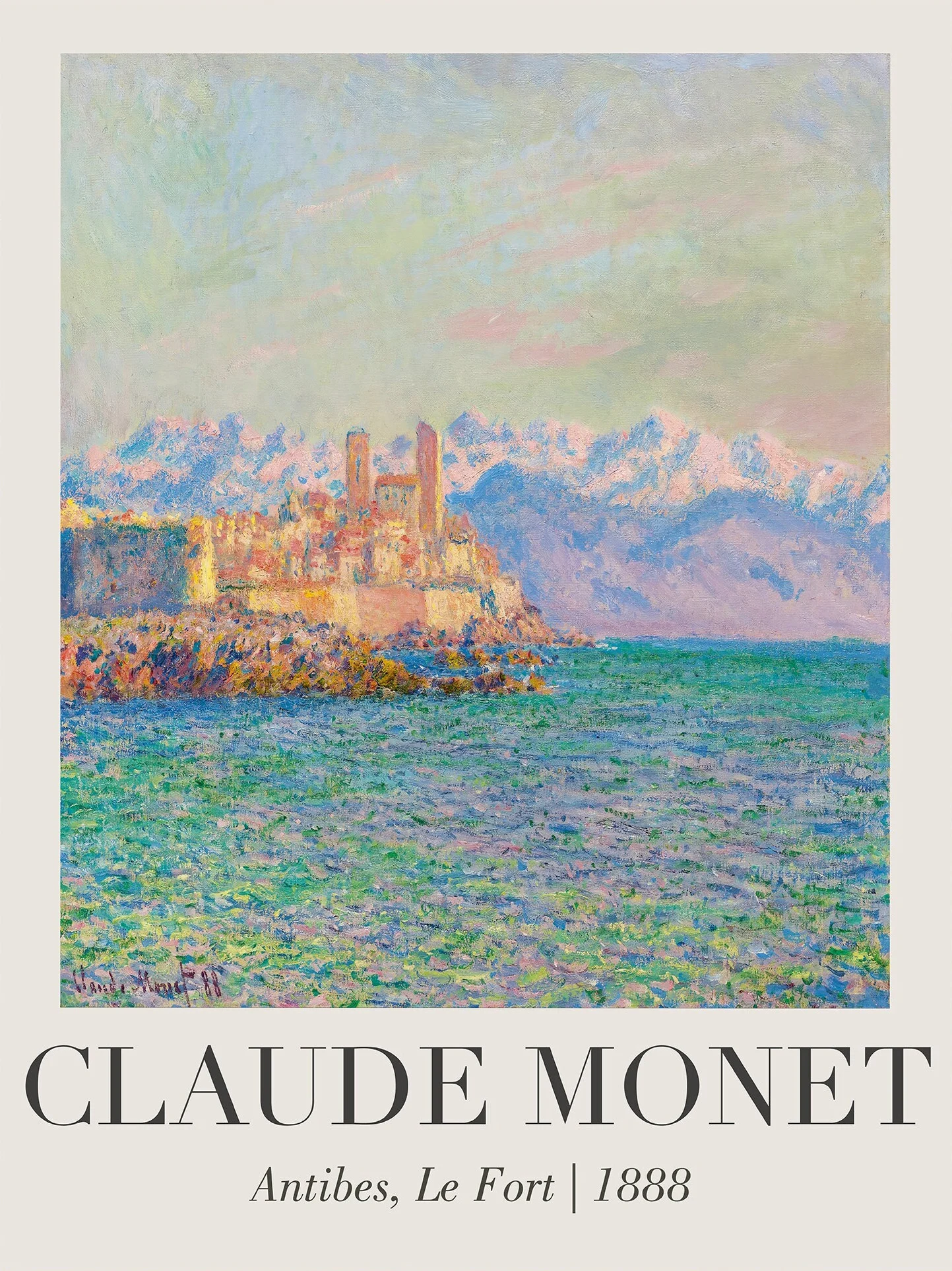 Plakat Claude Monet Nenufary na płótnie Wzór 9