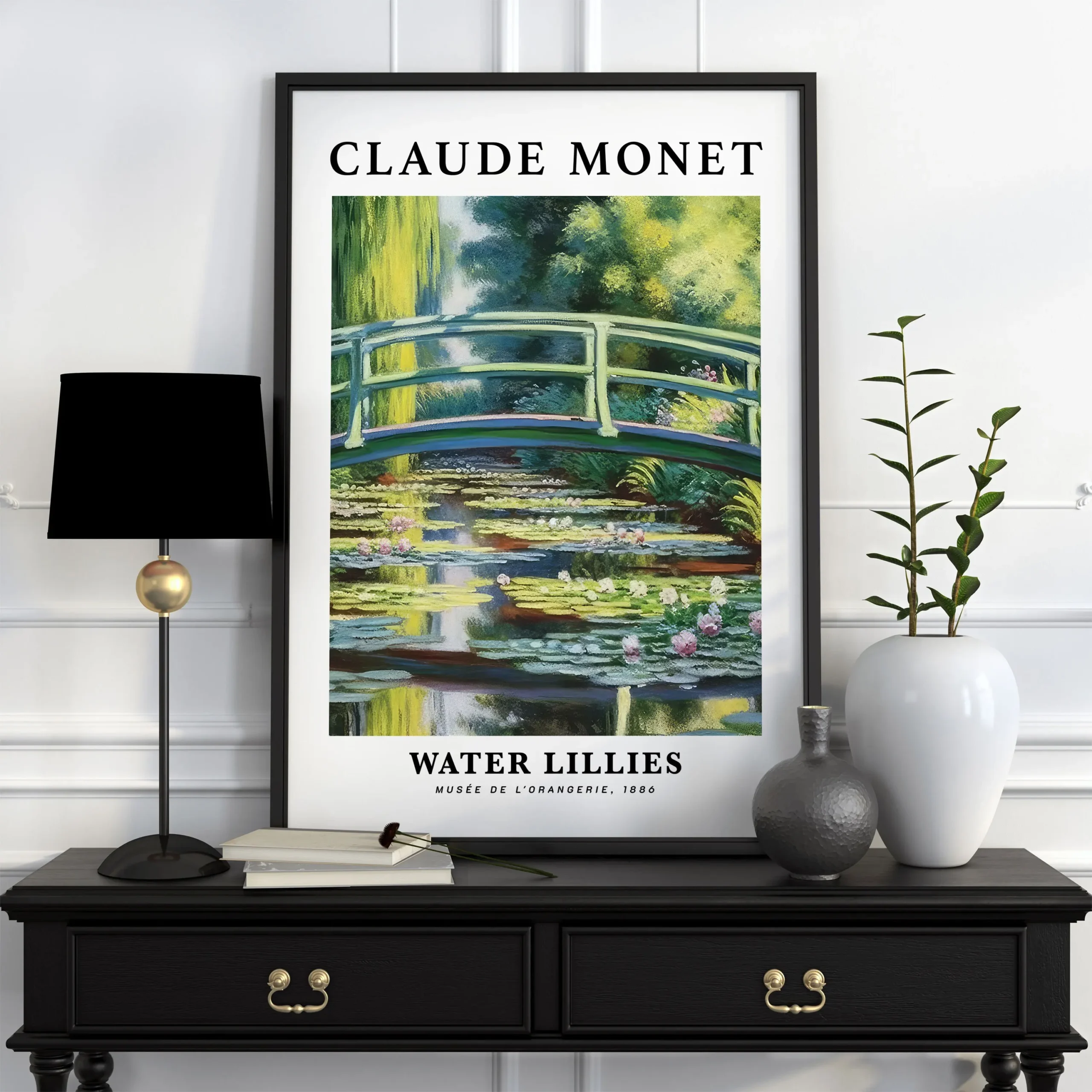 Claude Monet - plakat reprodukcja vintage Brązowy
