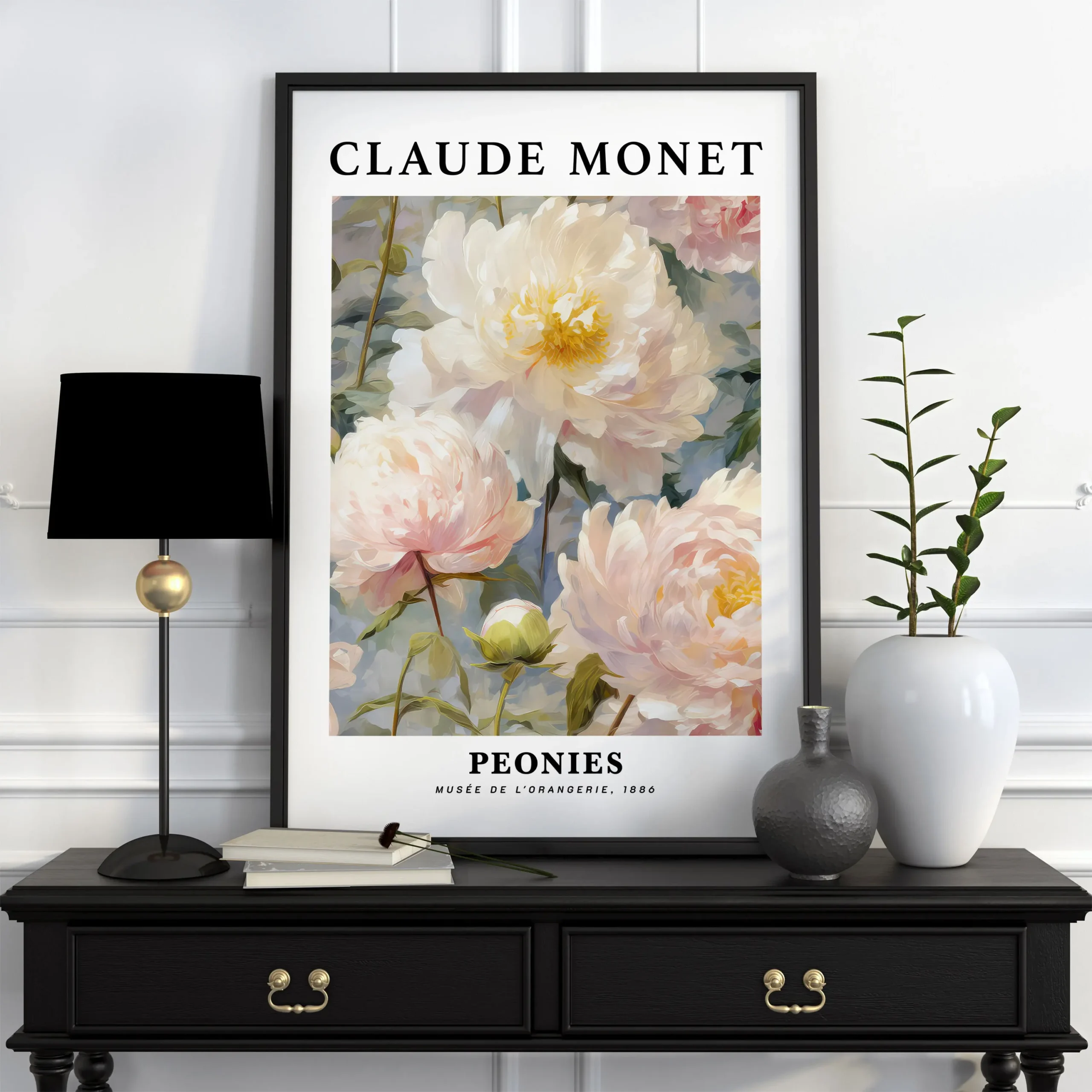 Claude Monet - plakat reprodukcja vintage Czerwony