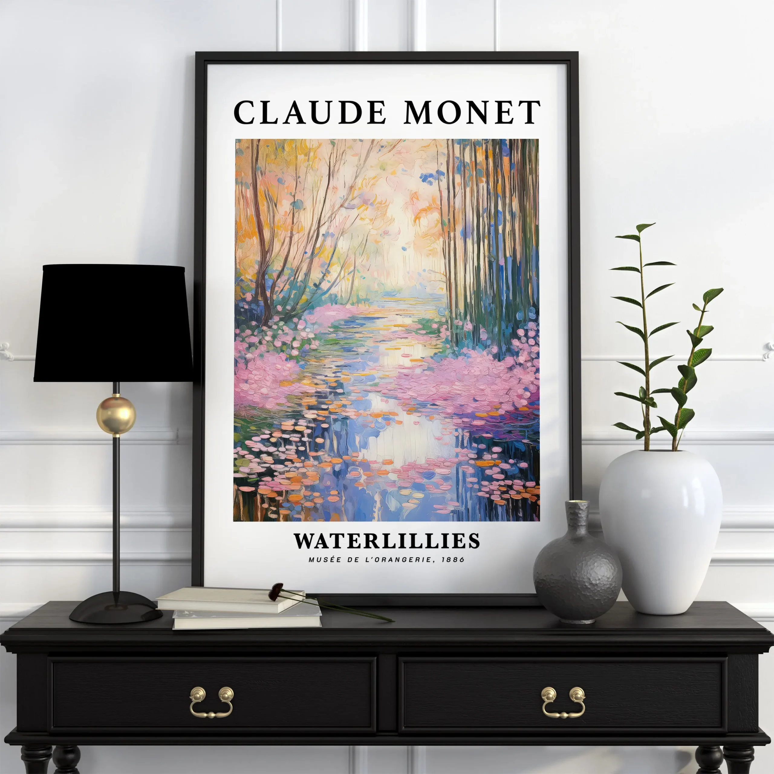Claude Monet - plakat reprodukcja vintage Fioletowy/фиолетовый