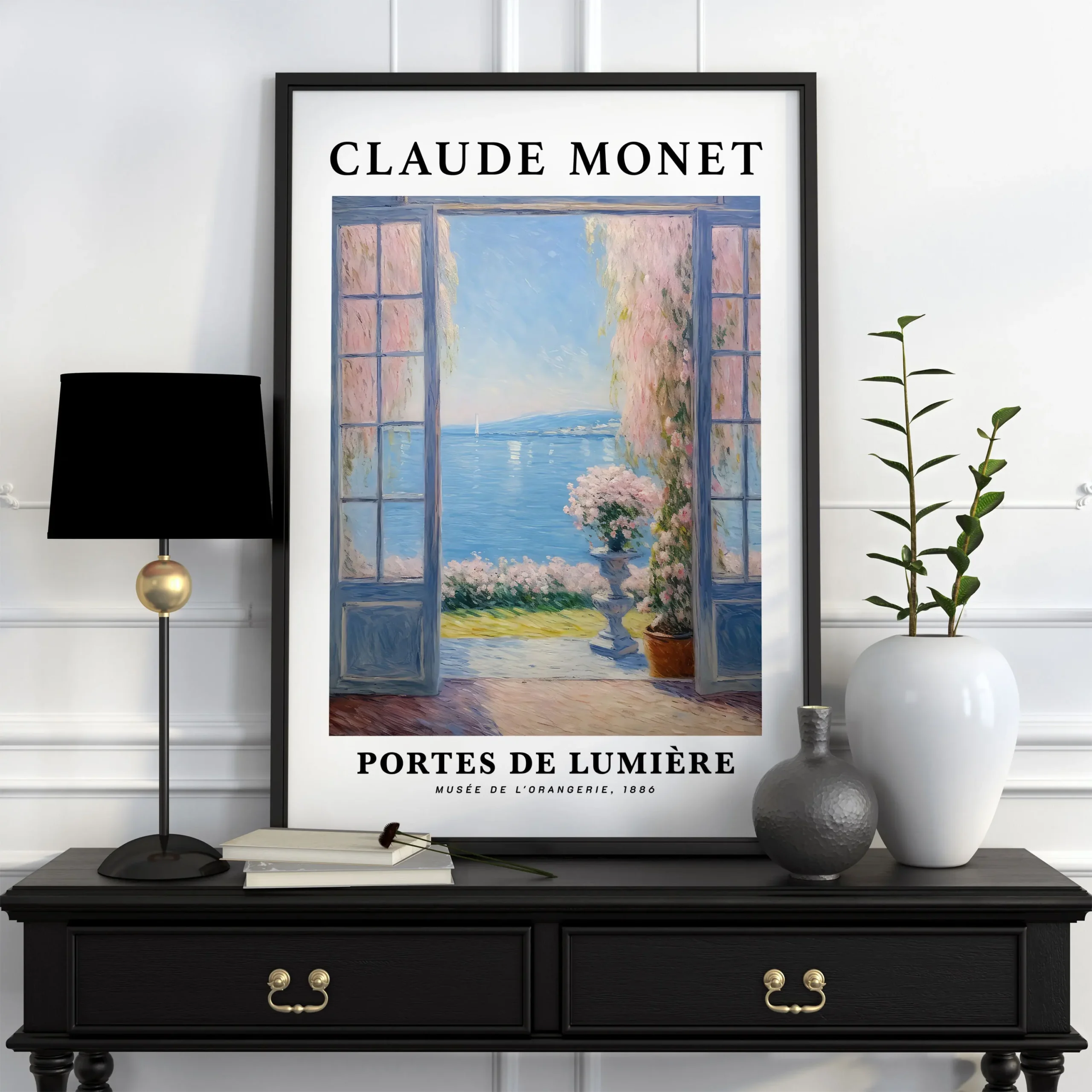 Claude Monet - plakat reprodukcja vintage Niebieski