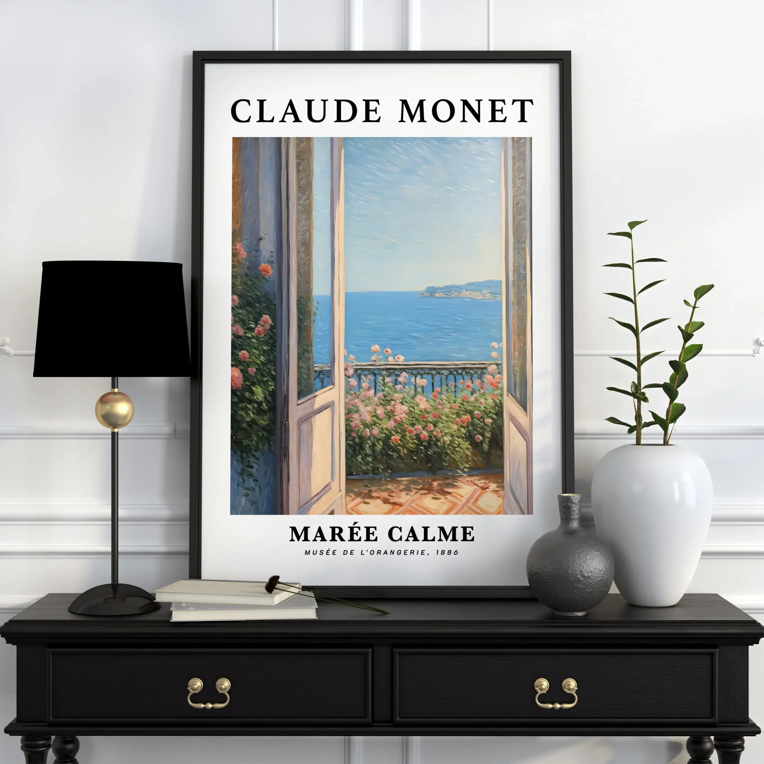 Claude Monet - plakat reprodukcja vintage Pomarańczowy