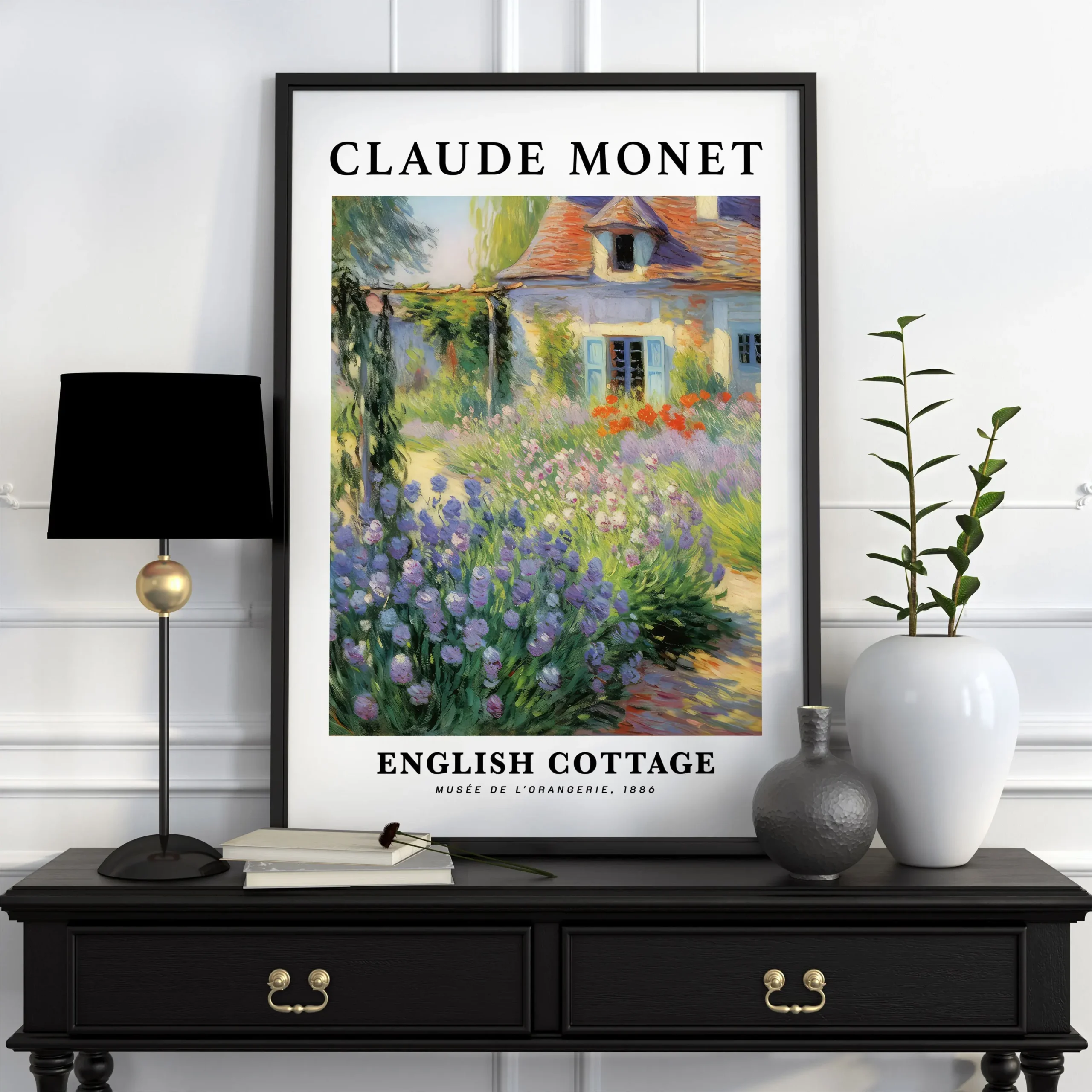 Claude Monet - plakat reprodukcja vintage żółty
