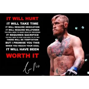 Conor McGregor - plakat motywacyjny Wzór 1
