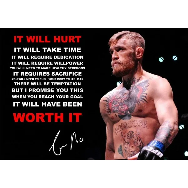 Conor McGregor - plakat motywacyjny Wzór 1