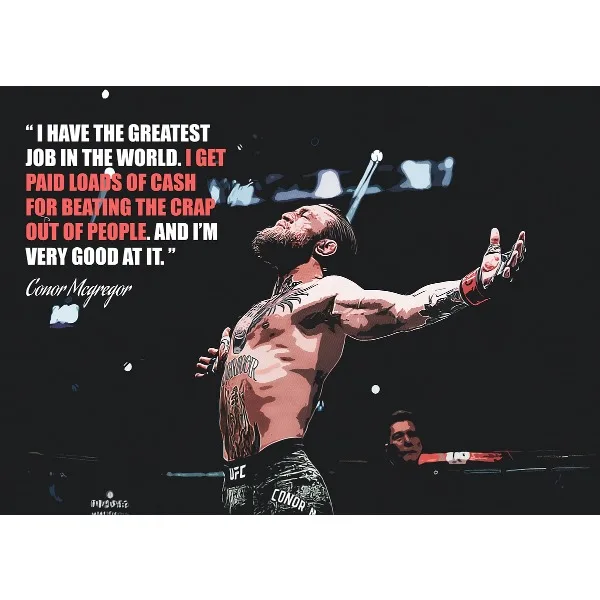 Conor McGregor – plakat motywacyjny Wzór 10