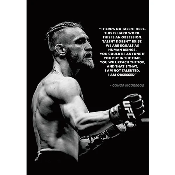 Conor McGregor - plakat motywacyjny Wzór 3