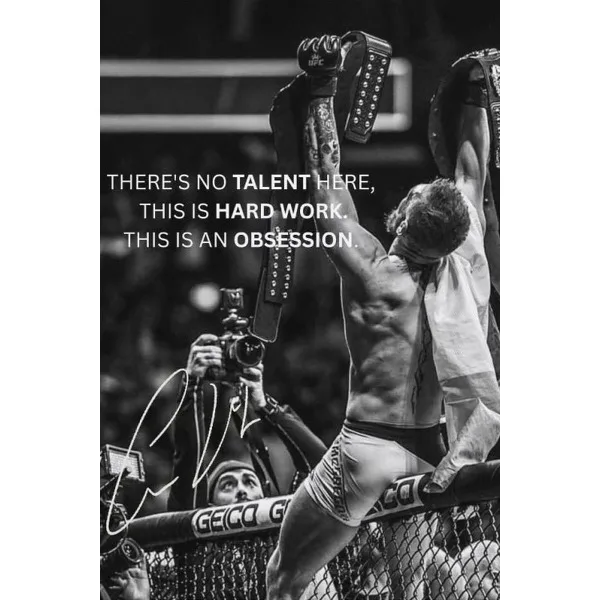 Conor McGregor - plakat motywacyjny Wzór 6
