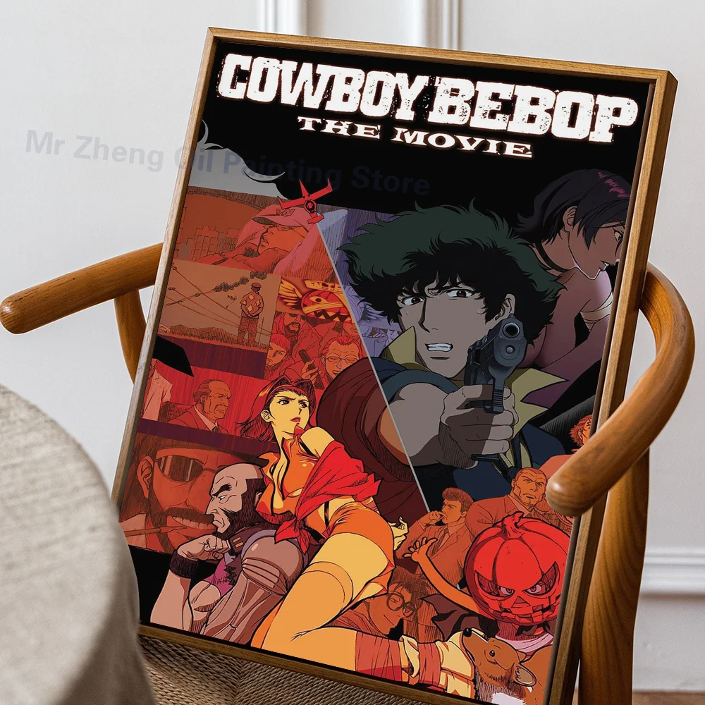 Plakat Cowboy Bebop - anime Fioletowy