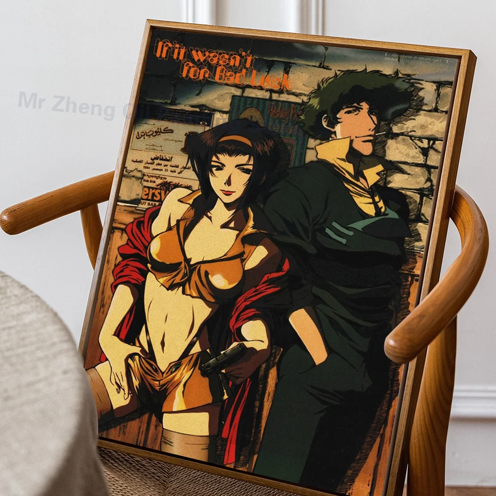 Plakat Cowboy Bebop - anime Srebrny