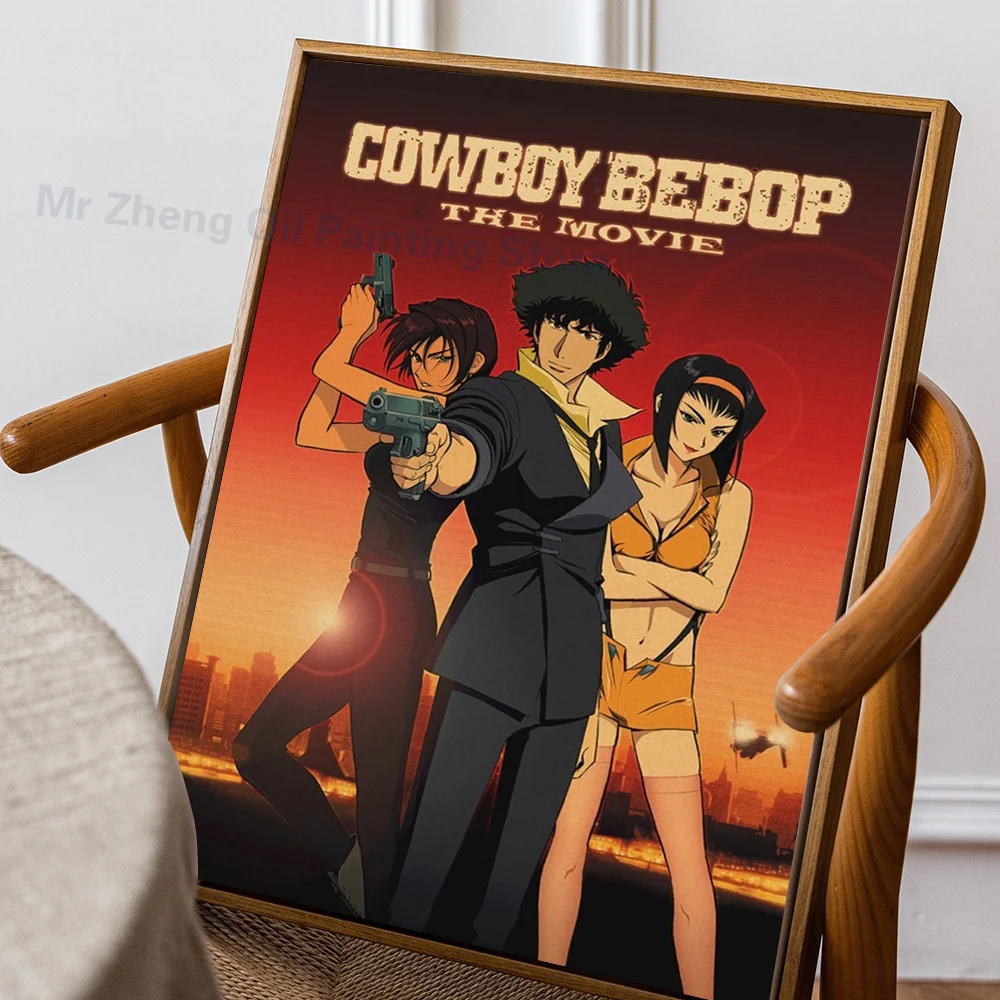 Plakat Cowboy Bebop - anime żółty