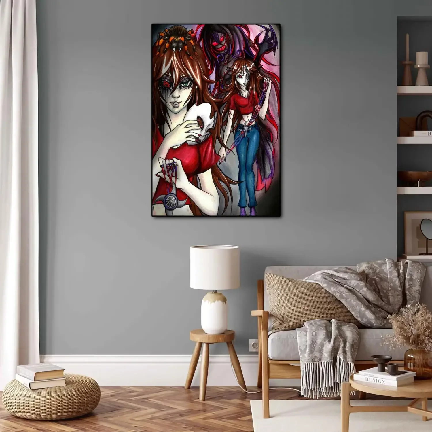 Plakat Creepypasta z postaciami z gier i anime Style 15