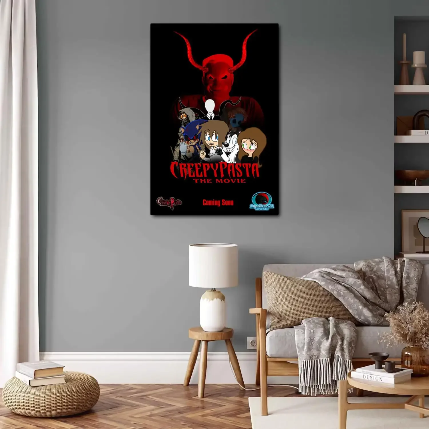 Plakat Creepypasta z postaciami z gier i anime Style 2