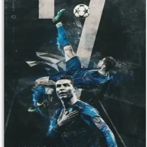 Plakat Cristiano Ronaldo - motywacyjny plakat piłkarski Wzór 1