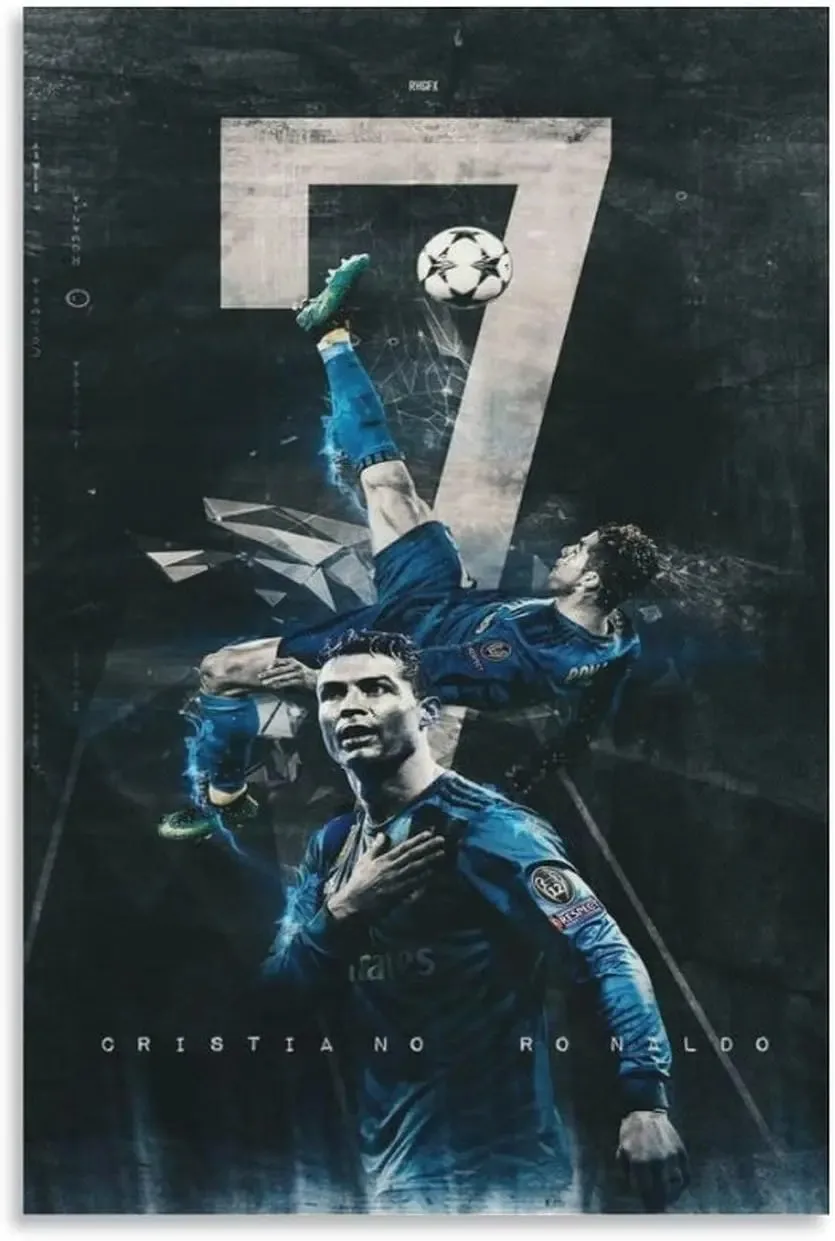 Plakat Cristiano Ronaldo - motywacyjny plakat piłkarski Wzór 1