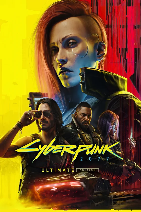Plakat Cyberpunk 2077 na płótnie Wzór 7