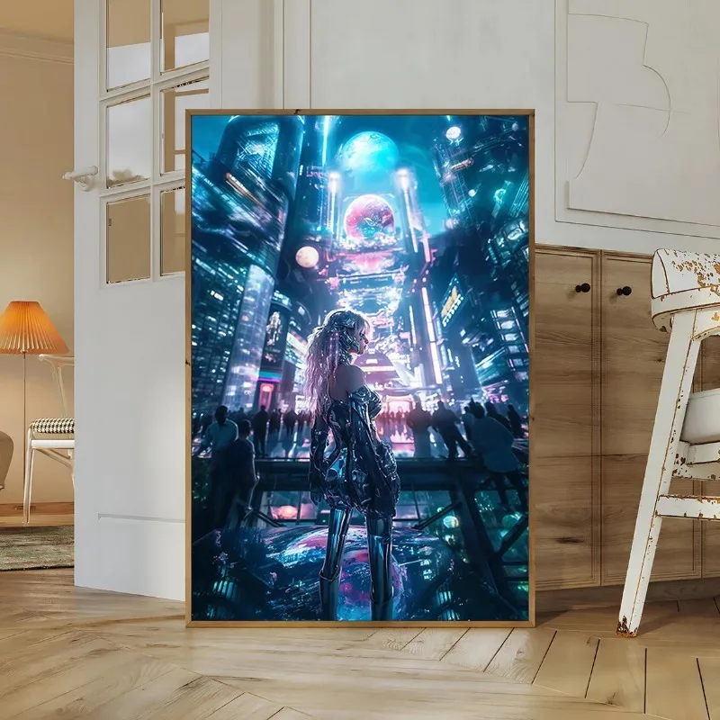 Plakat Cyberpunk Wzór 1
