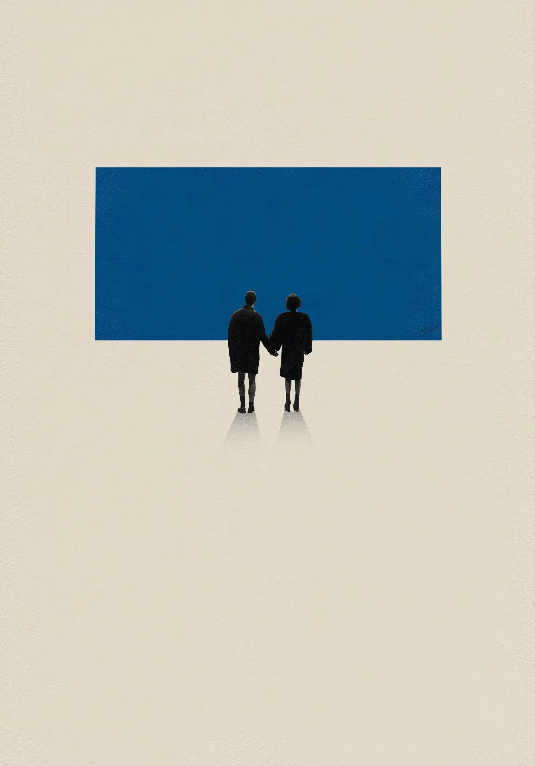 Cytat z kultowego filmu - plakat retro Granatowy
