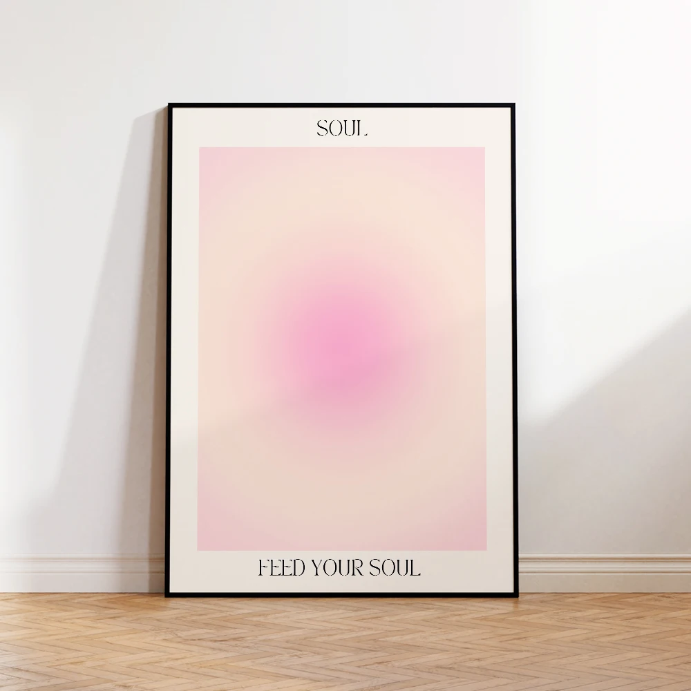 Plakat z cytatem motywacyjnym - gradient aura Wzór 2