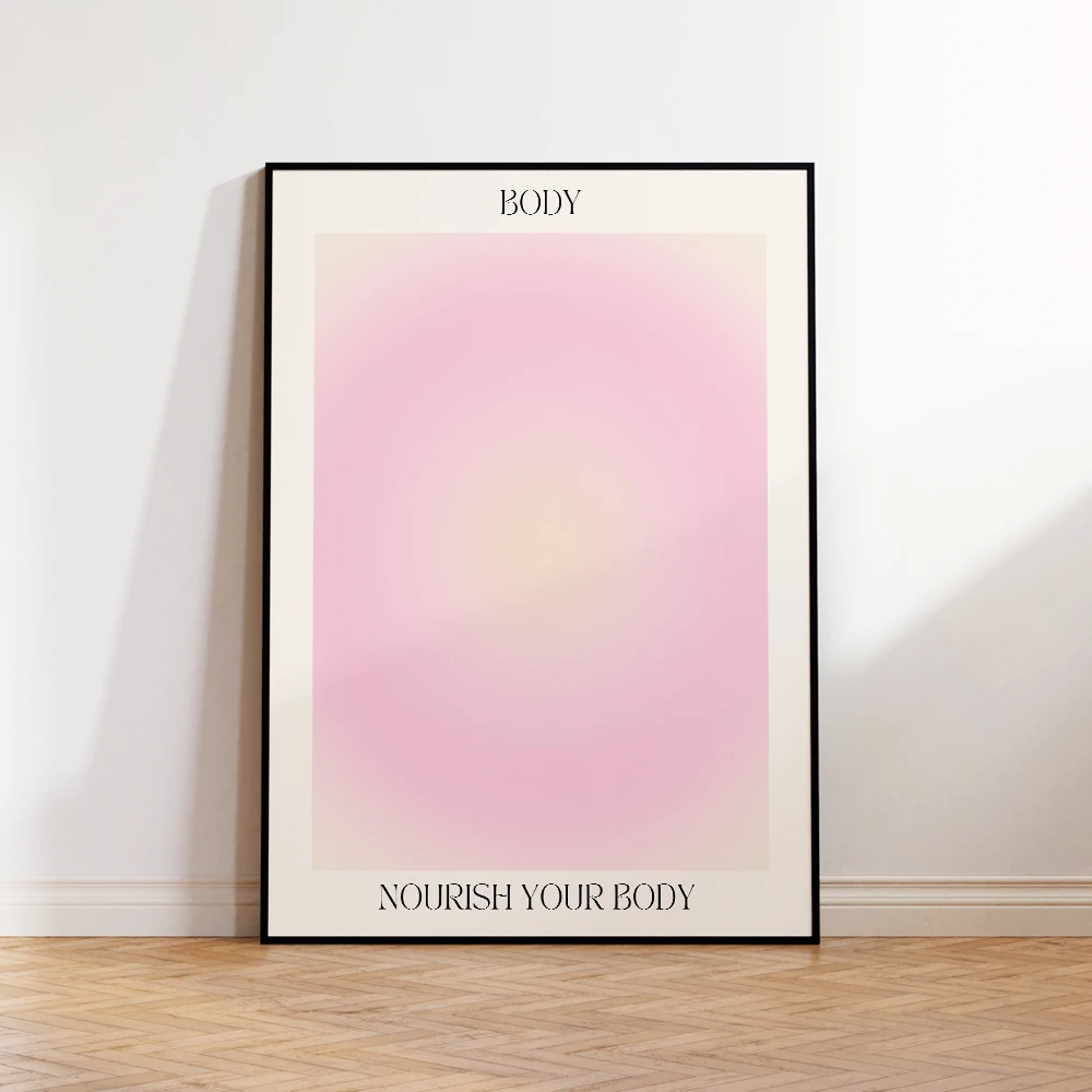 Plakat z cytatem motywacyjnym - gradient aura Wzór 3