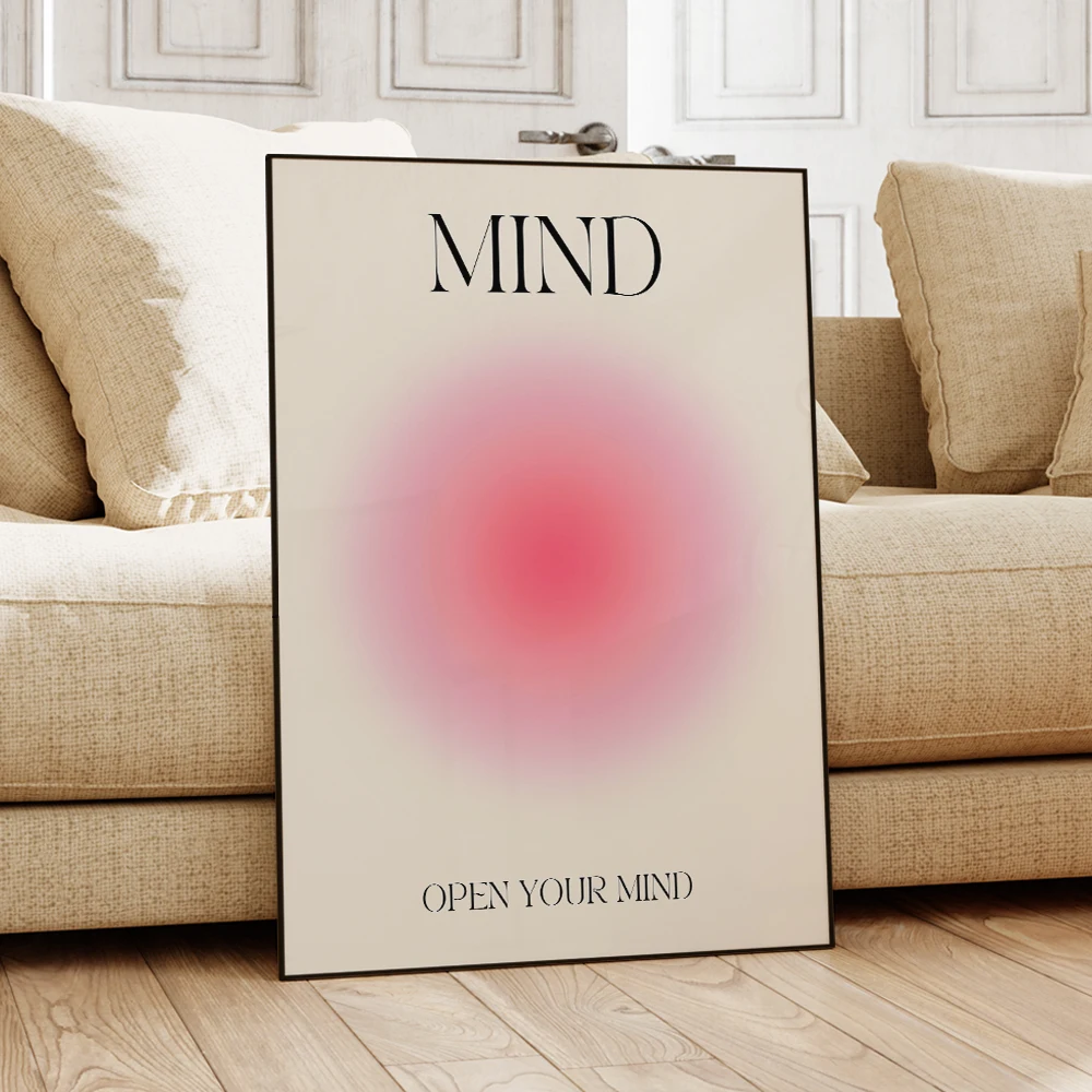 Plakat z cytatem motywacyjnym - gradient aura Wzór 5