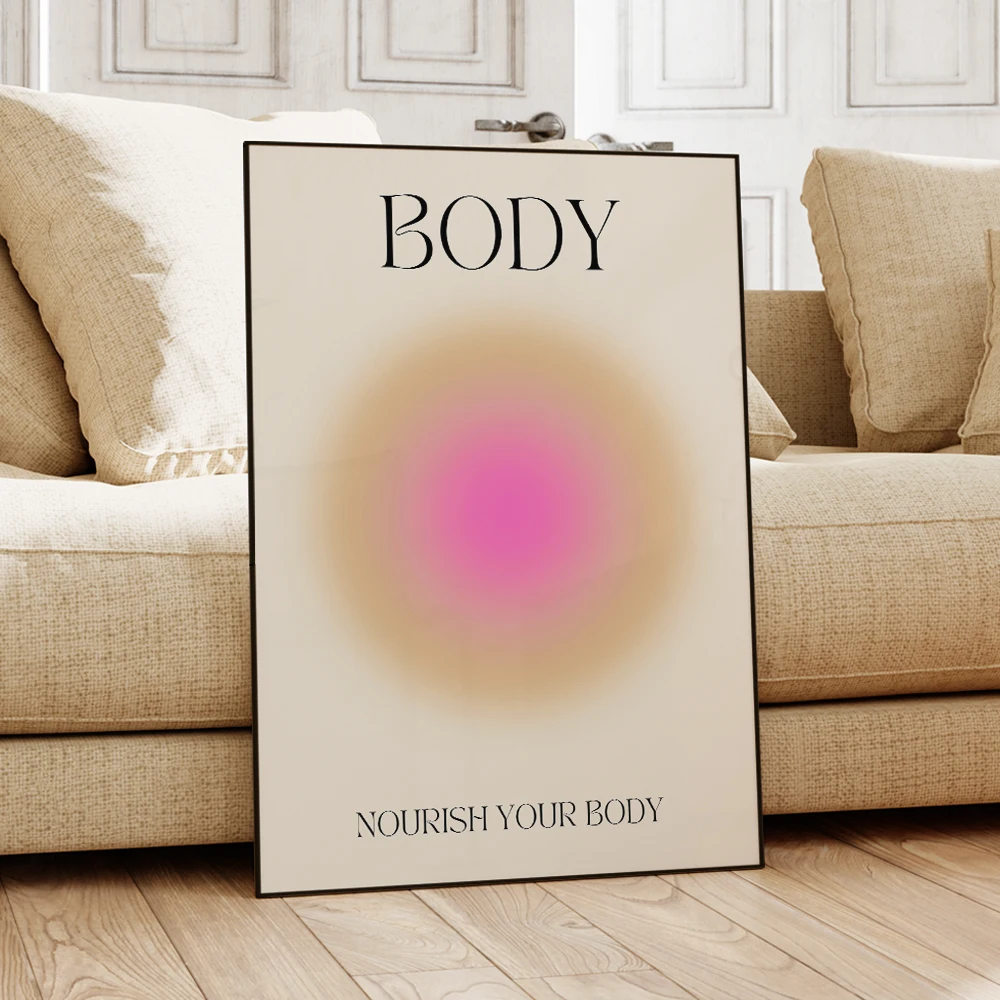 Plakat z cytatem motywacyjnym - gradient aura Wzór 7