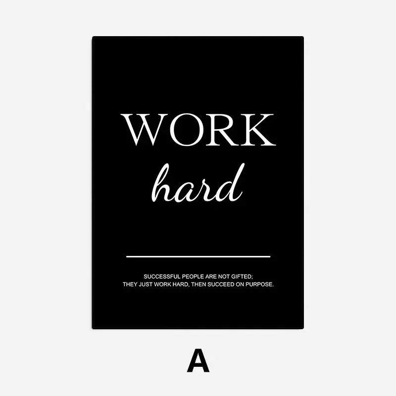 Plakat z inspirującym cytatem w stylu skandynawskim Wzór 2