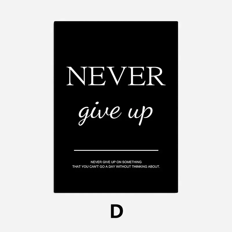 Plakat z inspirującym cytatem w stylu skandynawskim Wzór 5