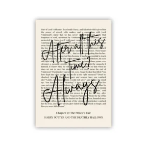 Plakat z cytatem Snape Always - grafika dla fana Wzór 1
