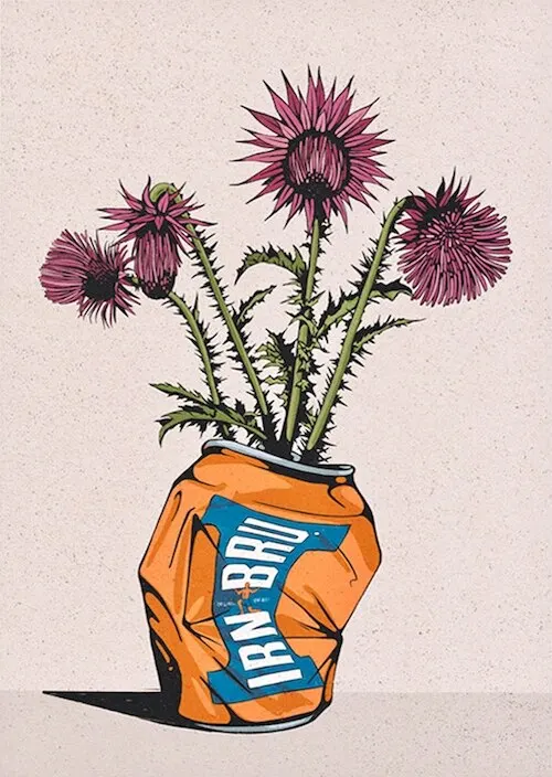 Plakat z cytrusami - cytryny i pomarańcze Wzór 4