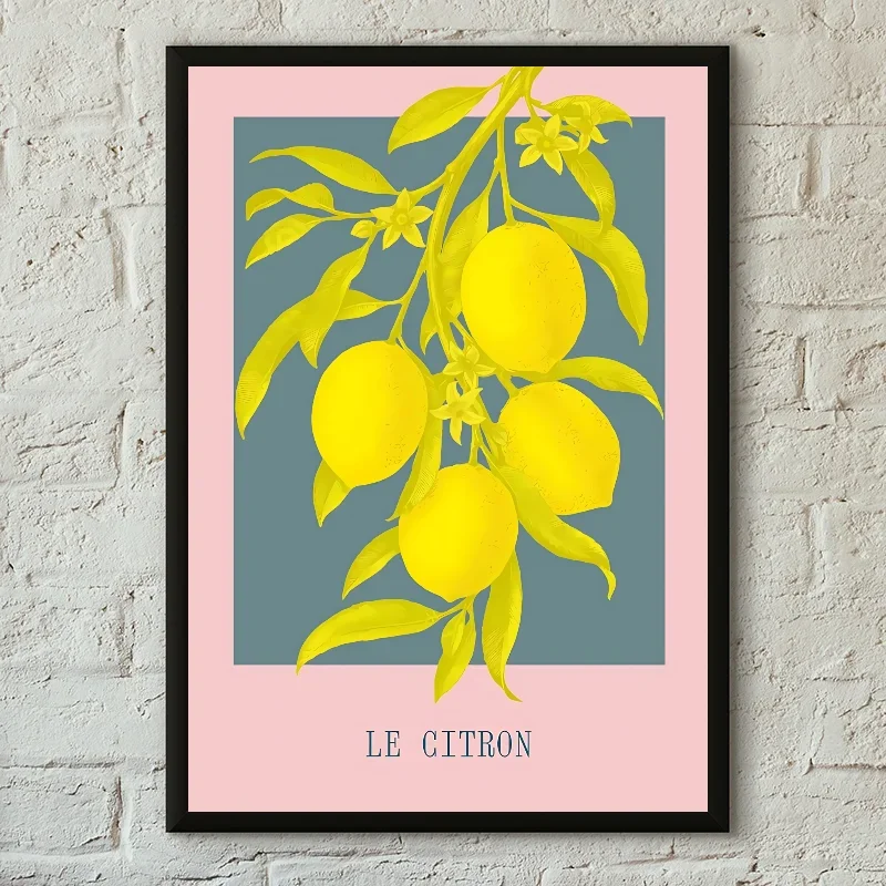 Plakat cytryny La Dolce Vita minimalizm Wzór 3