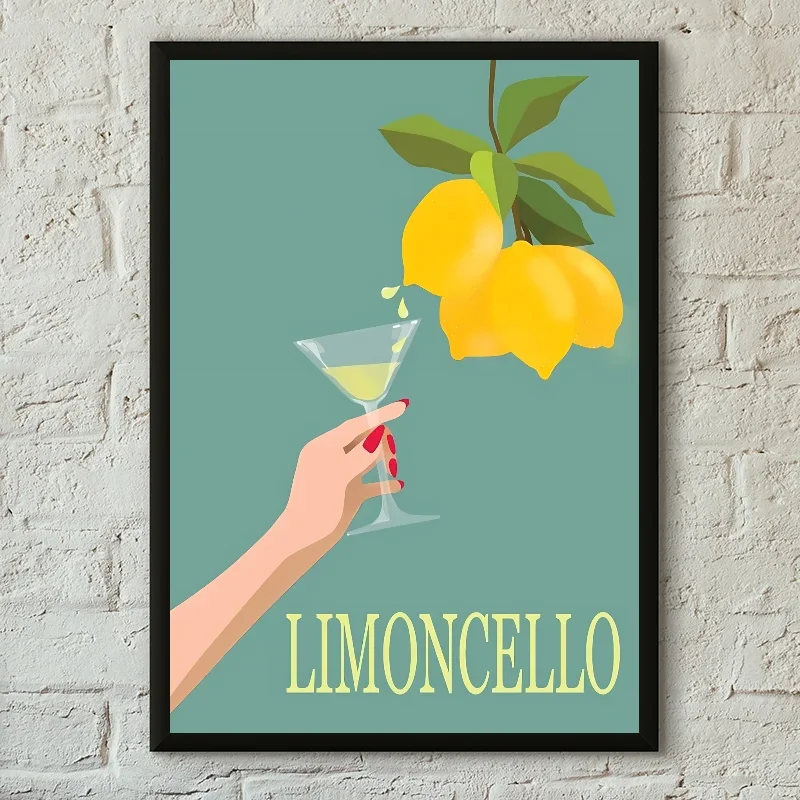Plakat cytryny La Dolce Vita minimalizm Wzór 4