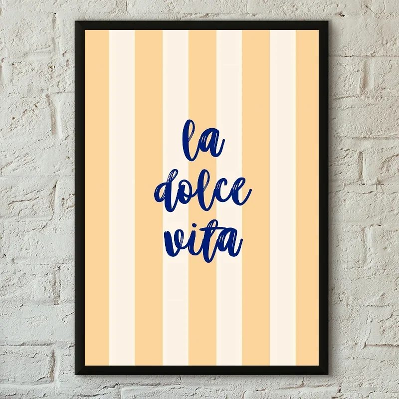 Plakat cytryny La Dolce Vita minimalizm Wzór 6