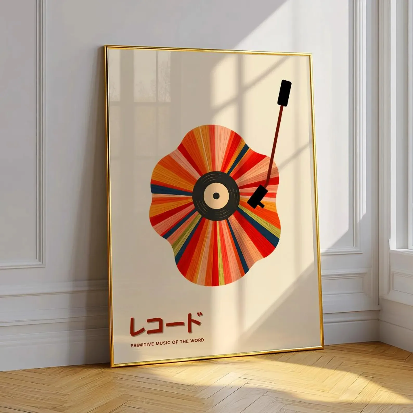 Retro plakat z czarnym kotem i muzyką jazzową Wzór 6