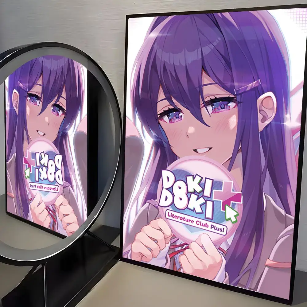 Plakat anime Doki Doki Literature Club Czarny1