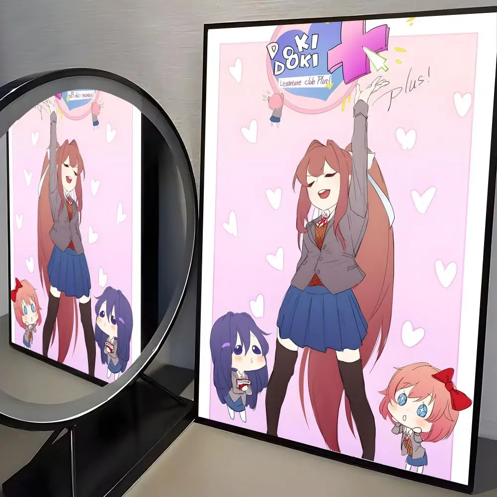 Plakat anime Doki Doki Literature Club Czarny10