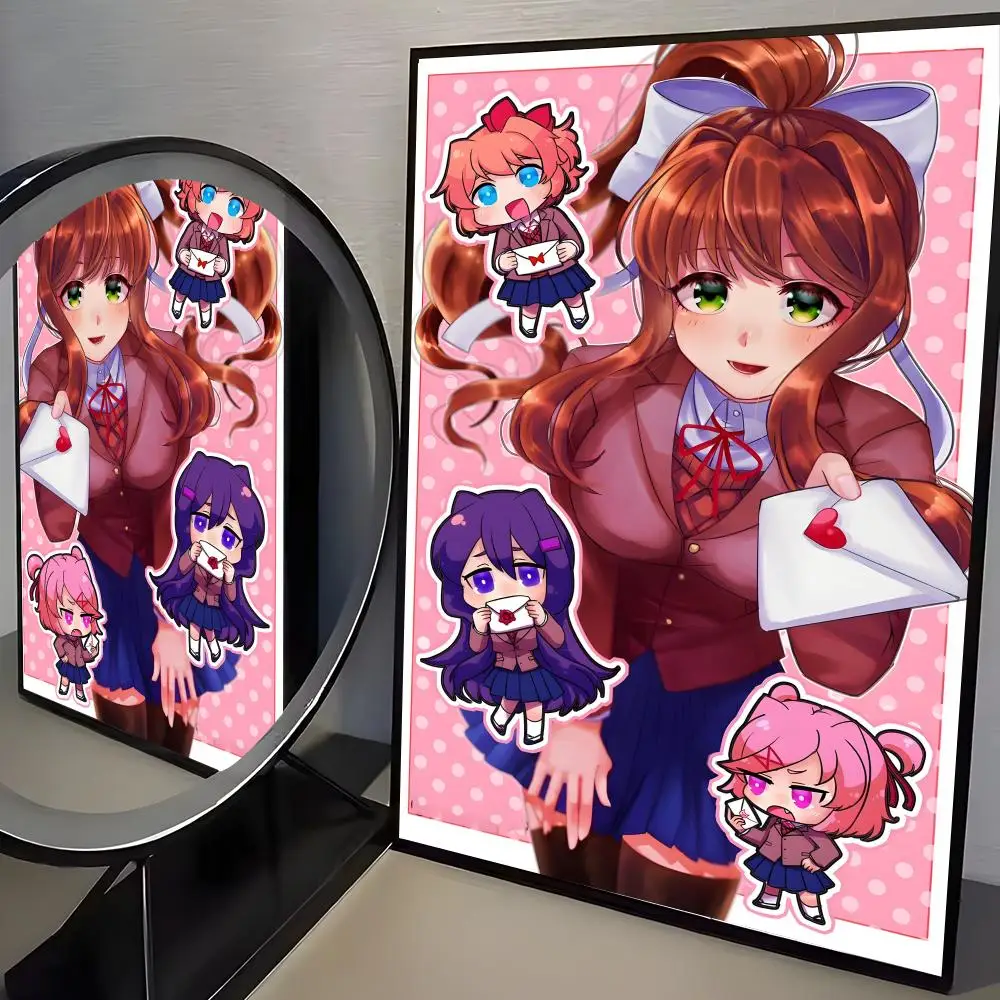 Plakat anime Doki Doki Literature Club Czarny11