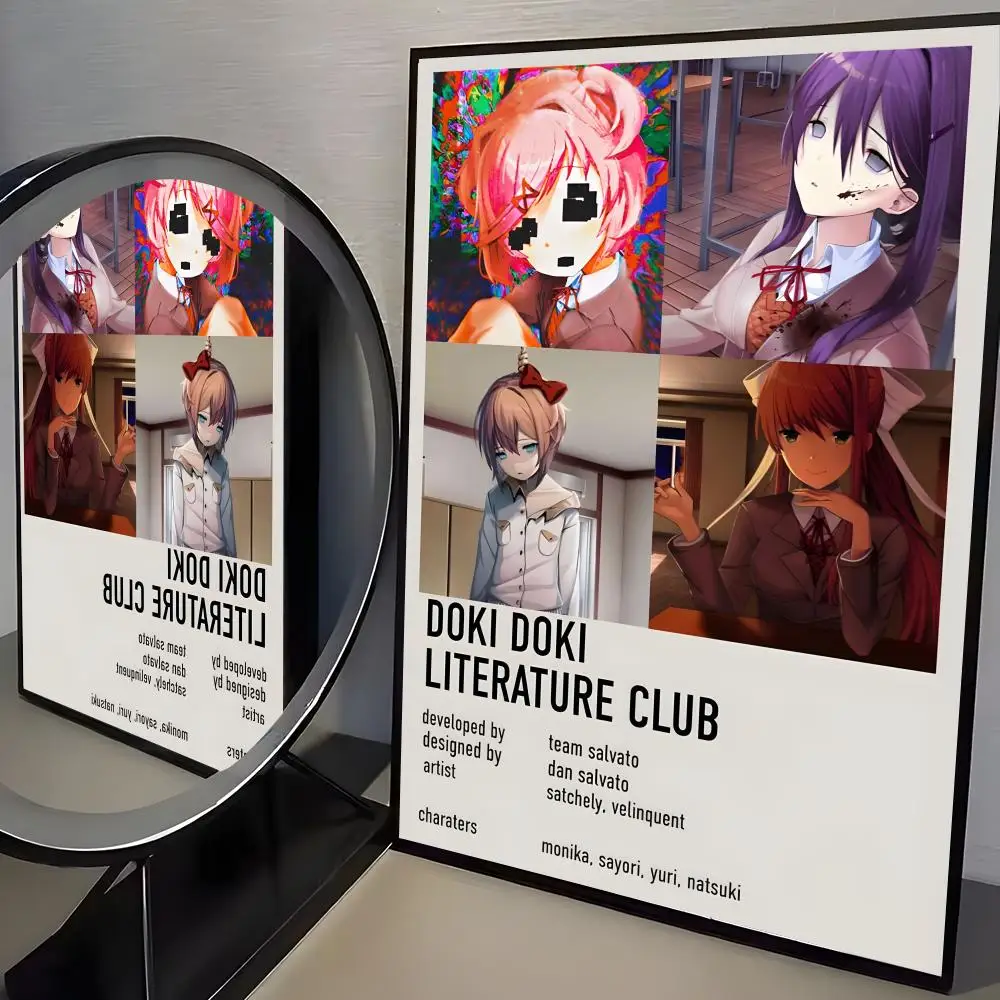 Plakat anime Doki Doki Literature Club Czarny22
