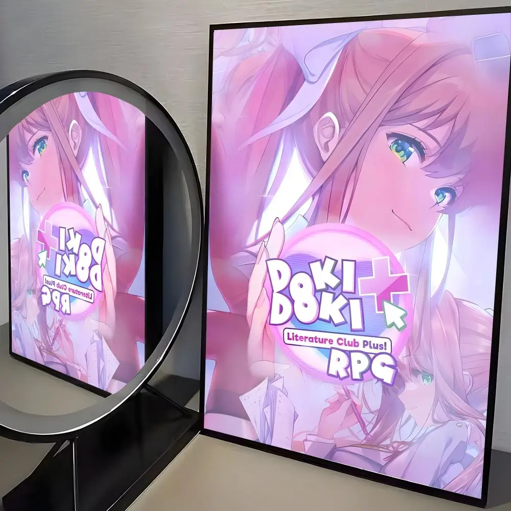 Plakat anime Doki Doki Literature Club Czarny3