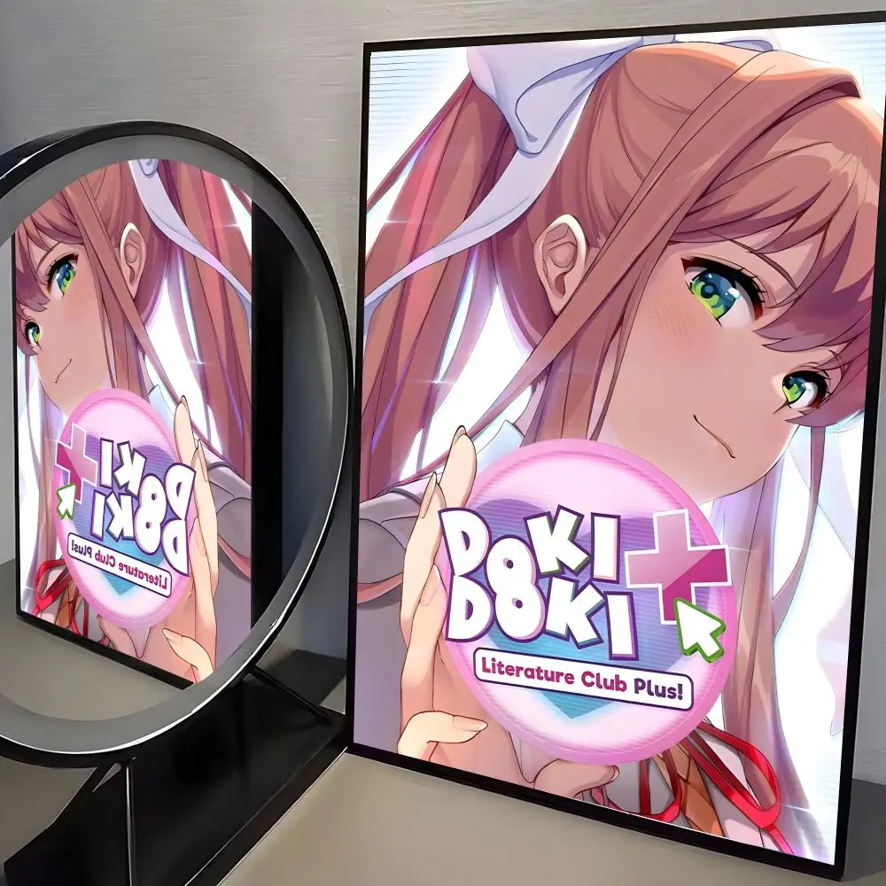 Plakat anime Doki Doki Literature Club Czarny4