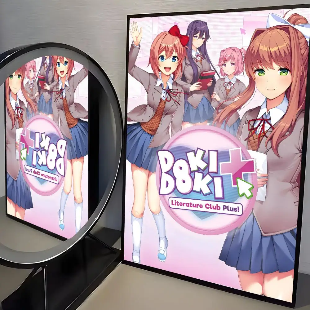 Plakat anime Doki Doki Literature Club Czarny5