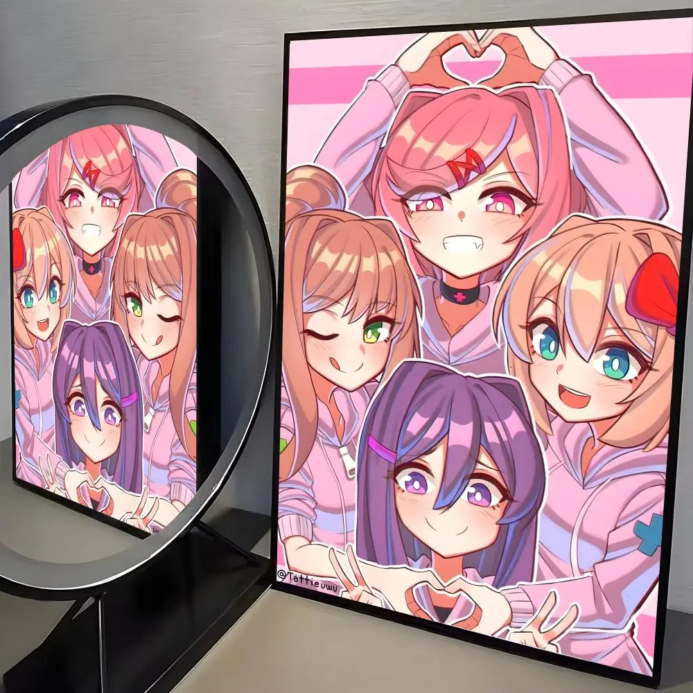 Plakat anime Doki Doki Literature Club Czarny6