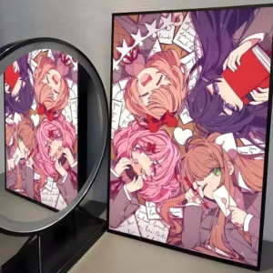 Plakat anime Doki Doki Literature Club Czarny9