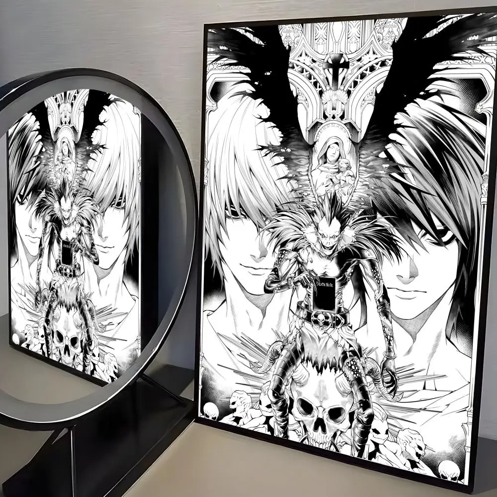 Plakat Death Note - anime minimalistyczny Black4